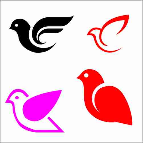 Birds Dow Sketch 1 Cdr Eps